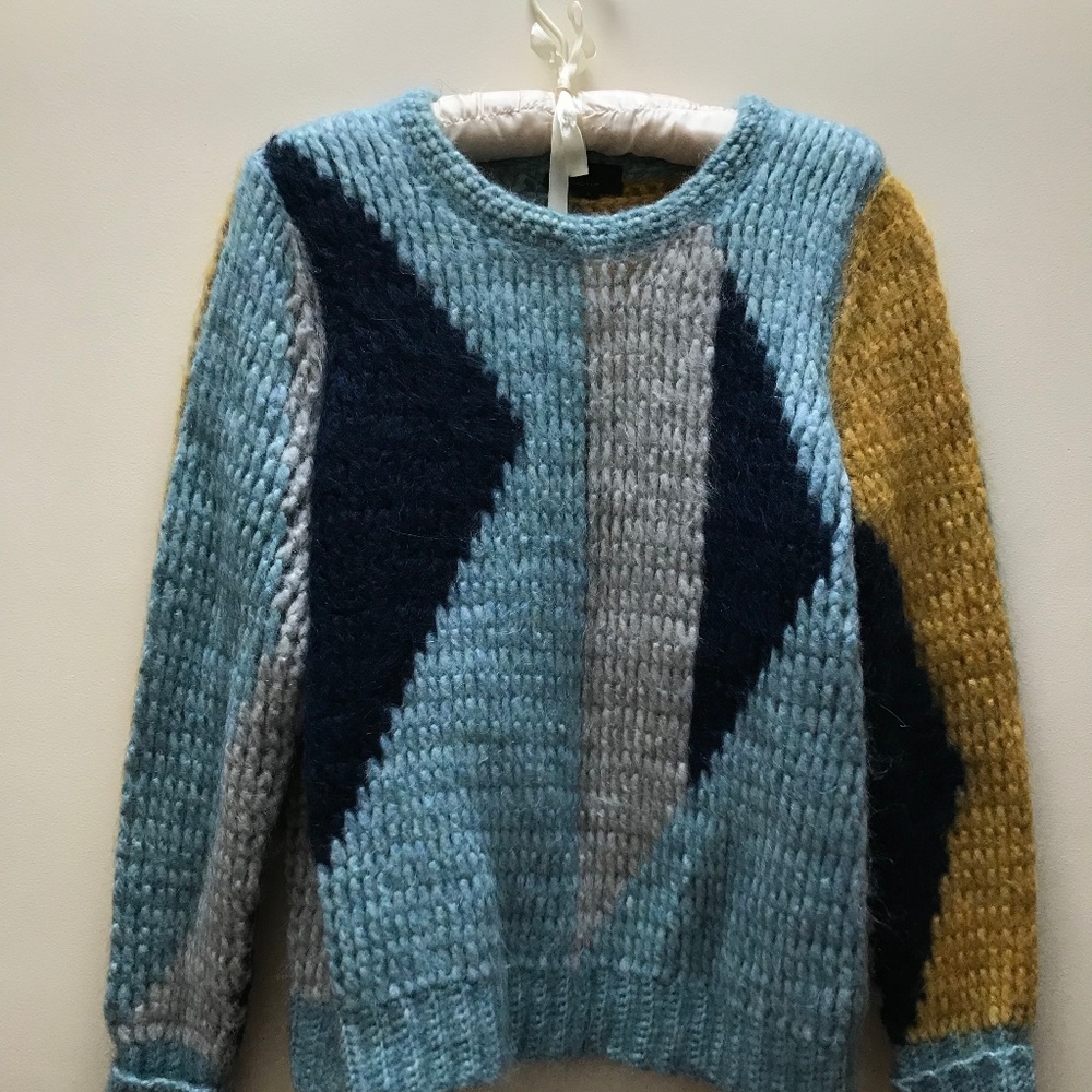J Crew Collection Mohair Hand Knit Sweater S